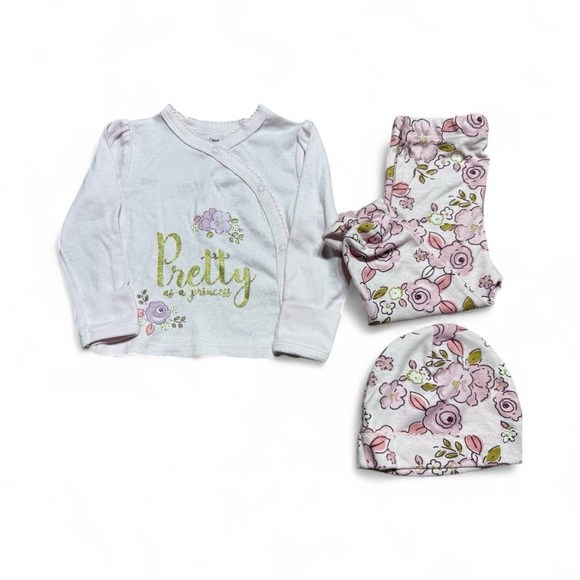 Gerber | Baby Girl Princess Matching Set | 0-3M - Picture 1 of 5
